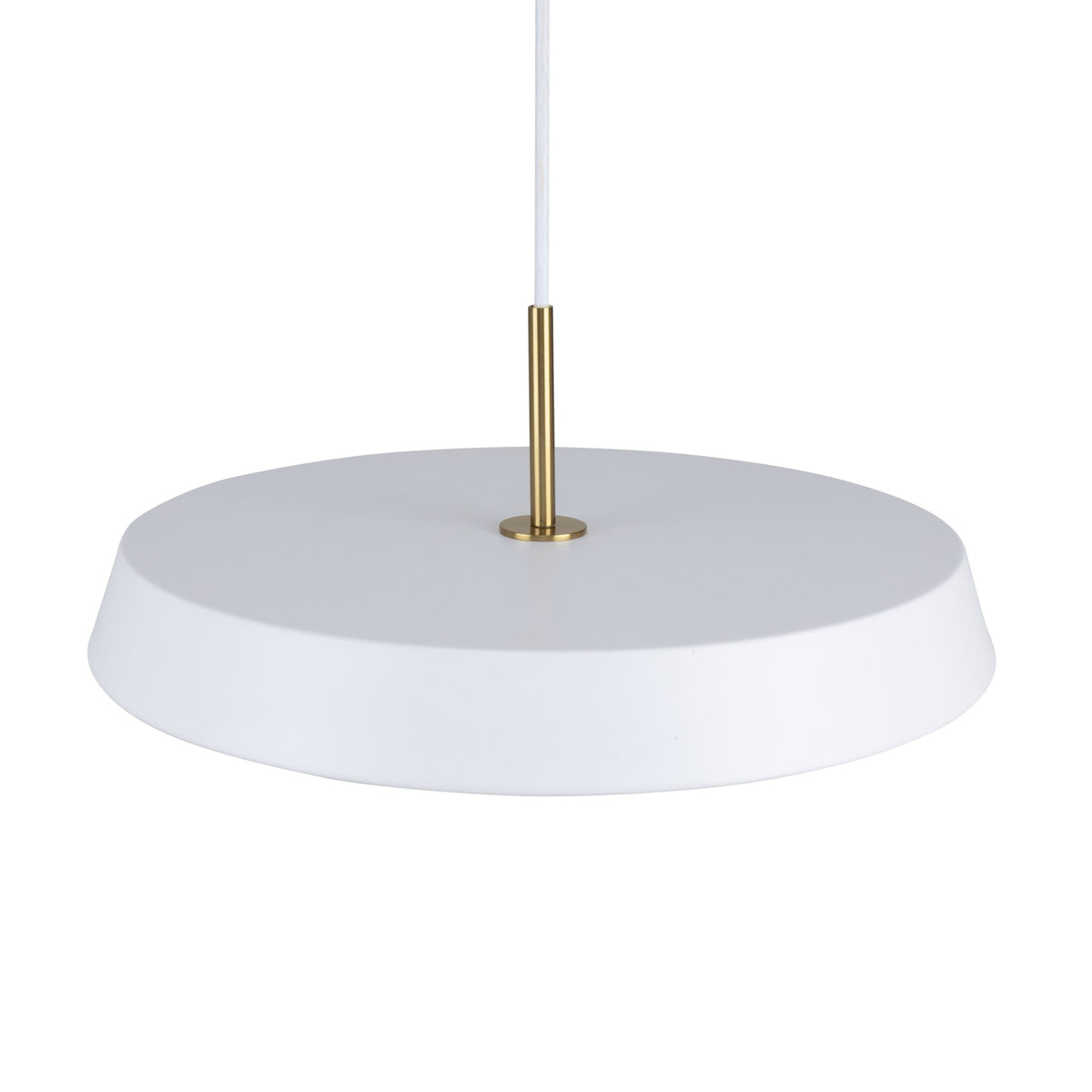 Lexi Collection 1-Light 12" Pendant White
