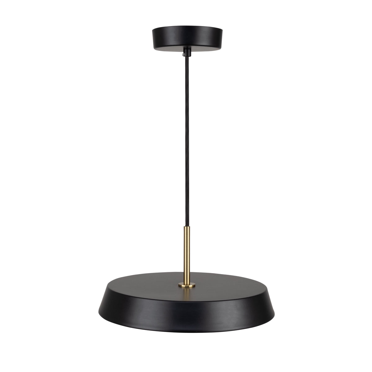 Lexi Collection 1-Light 16" Pendant Black