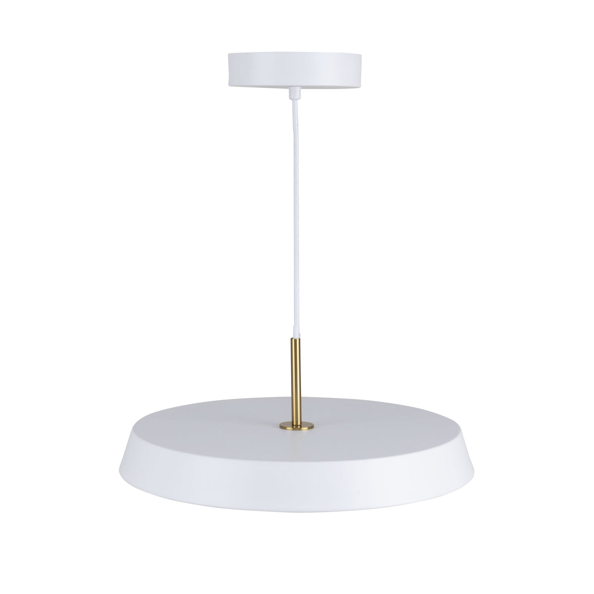 Lexi Collection 1-Light 16" Pendant White