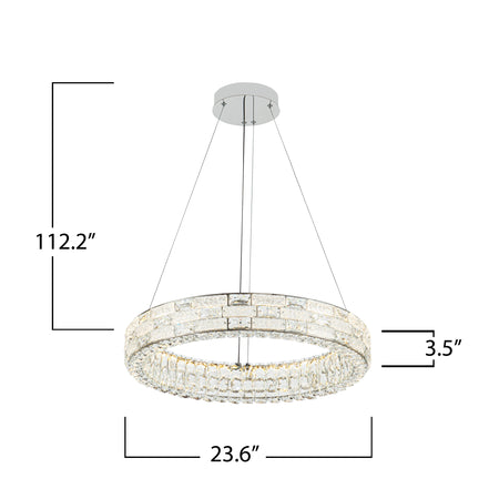 Elegance Integrated LED Chandelier 24"