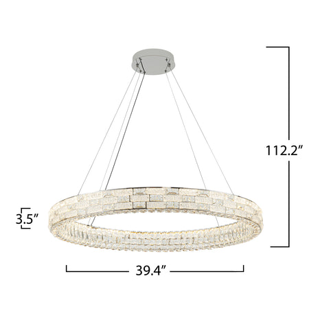Elegance Integrated LED Chandelier 40"