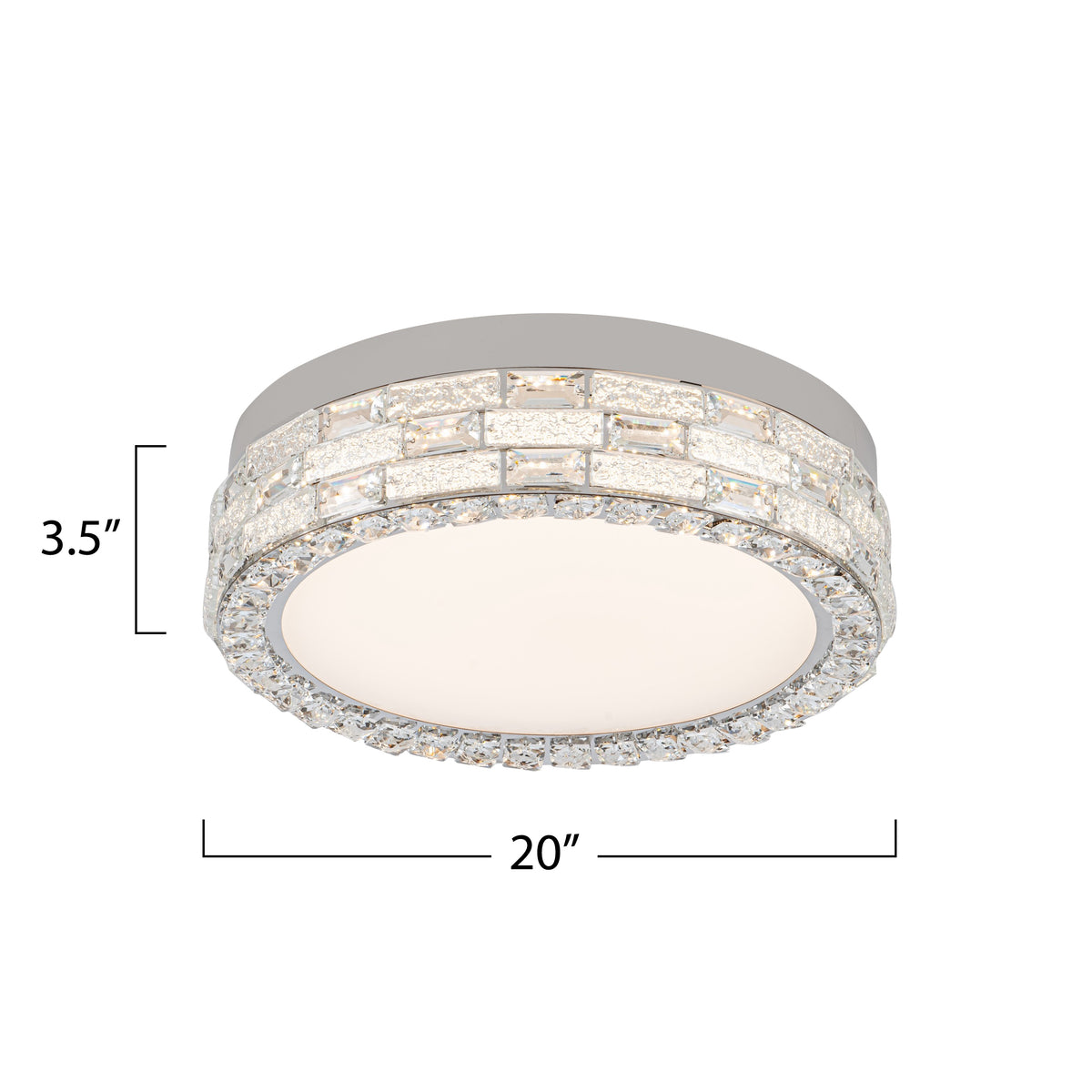 Elegance Integrated LED Flush Mount 20"