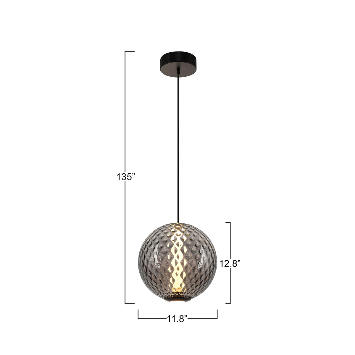 Celeste Integrated LED Pendant 12"