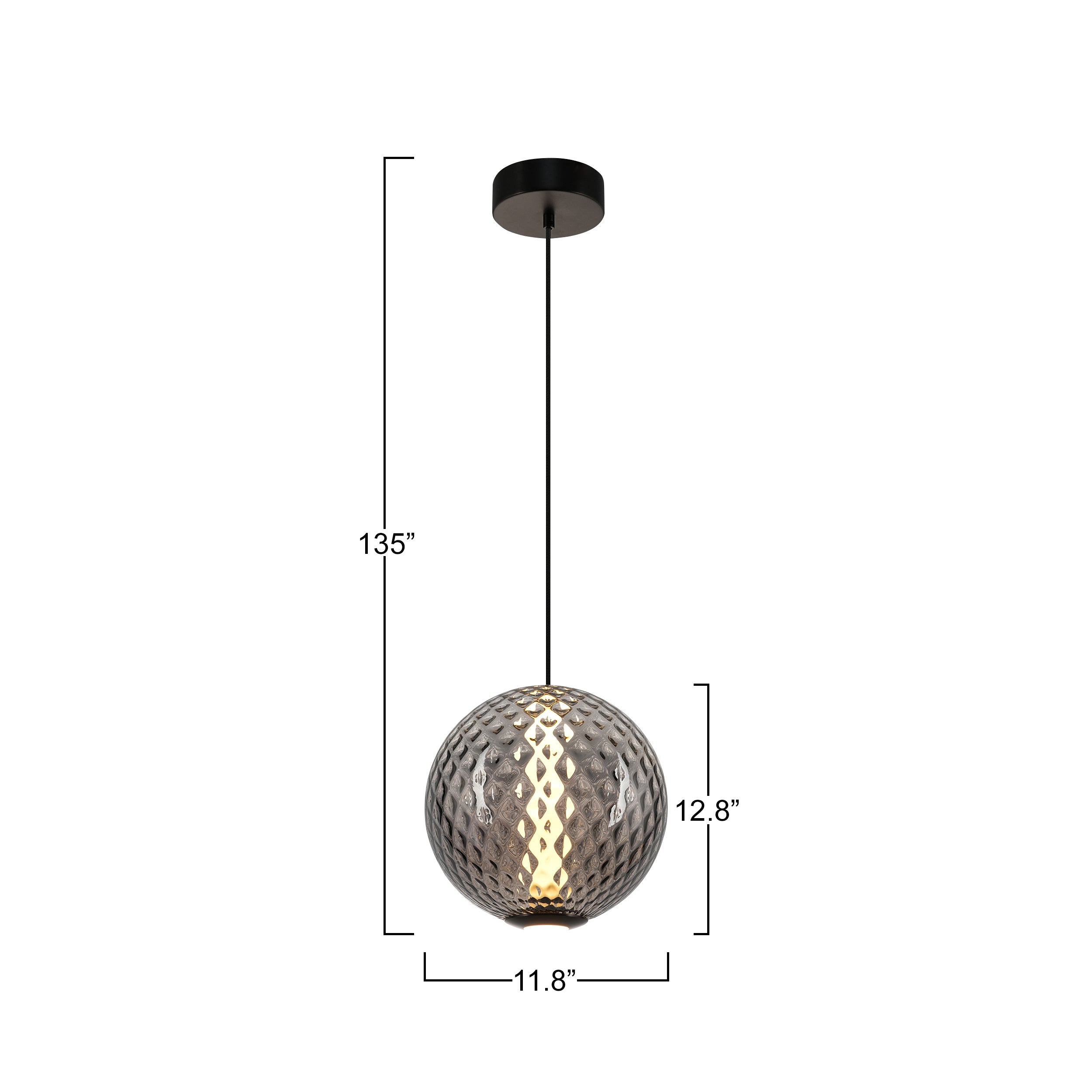 Celeste Integrated LED Pendant 12"