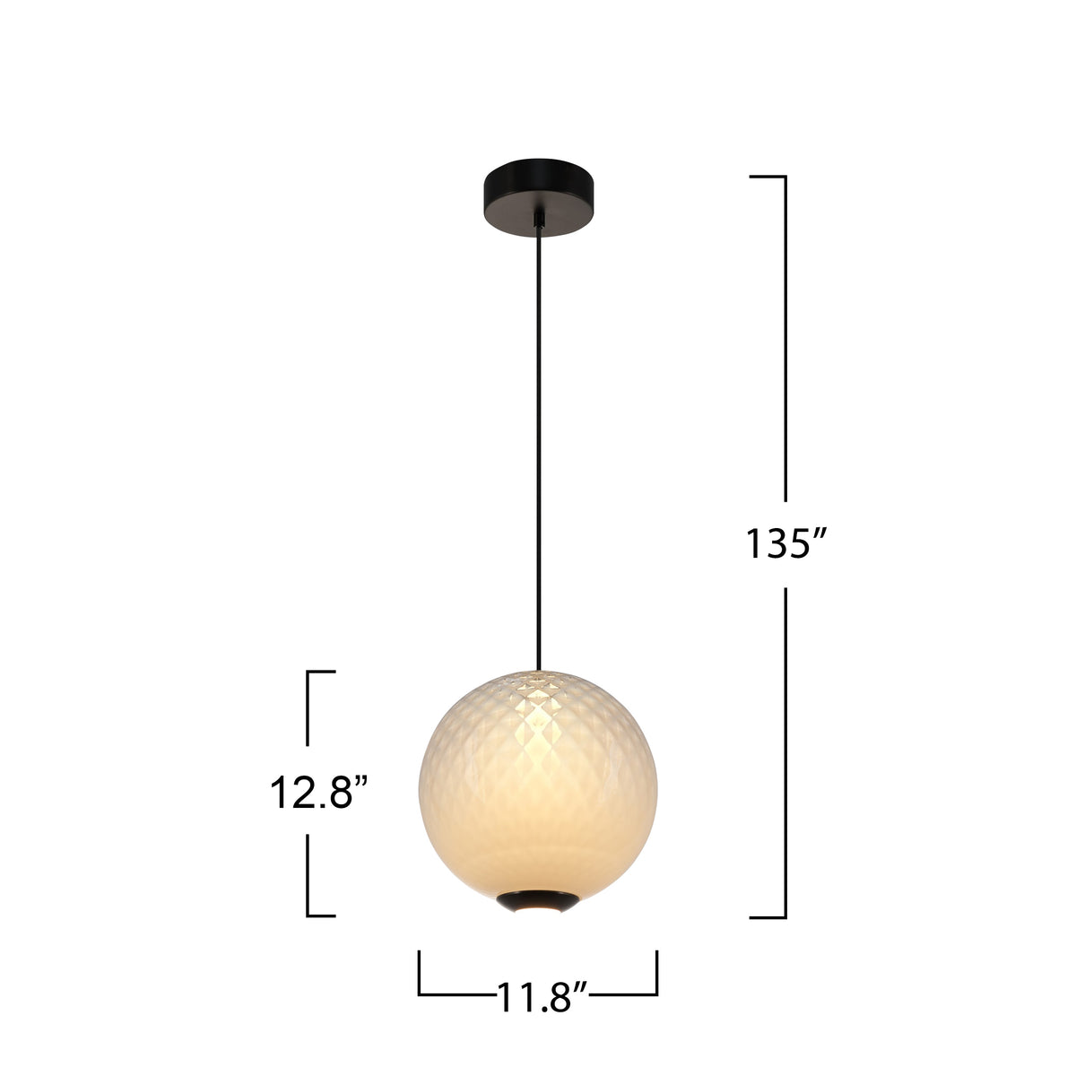 Celeste Integrated LED Pendant 12"