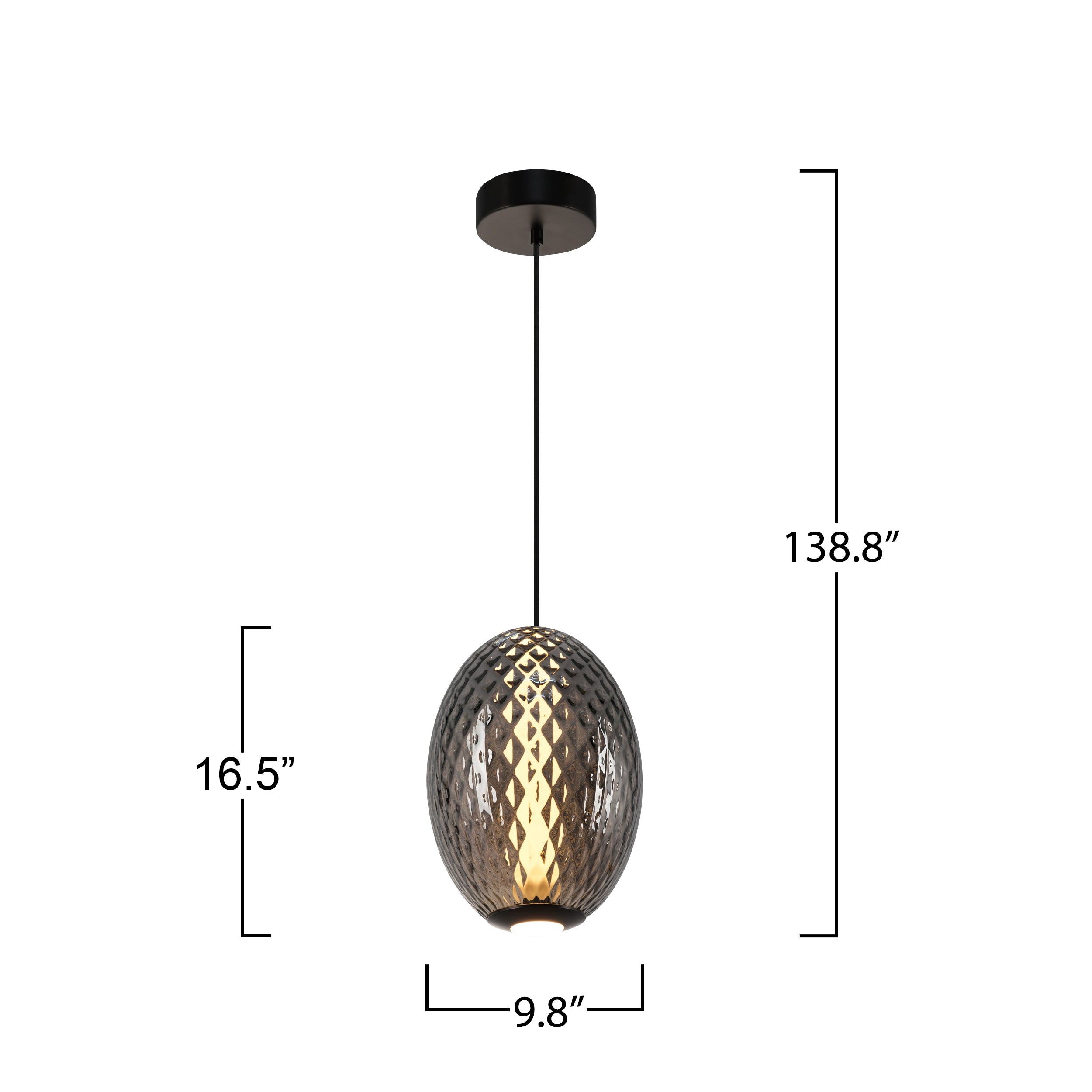 Celeste Integrated LED Pendant 10"