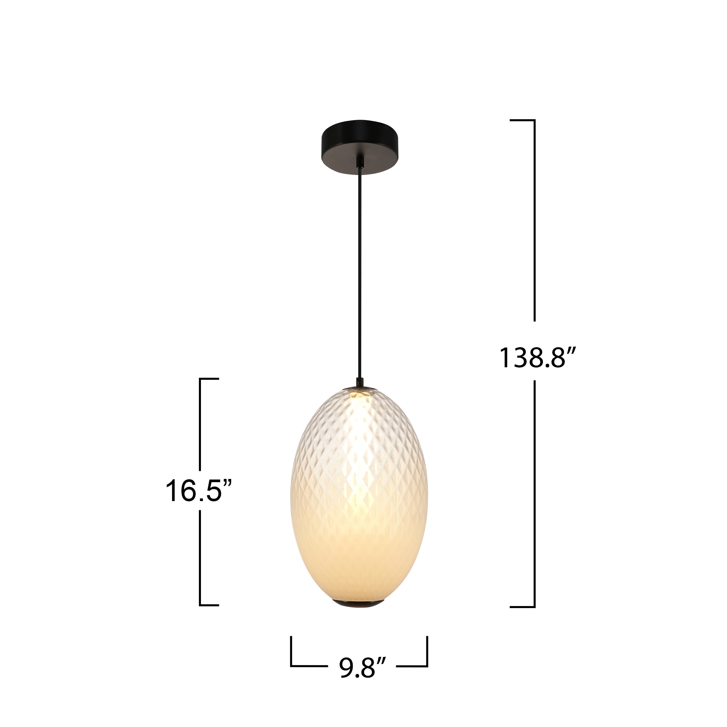 Celeste Integrated LED Pendant 10"