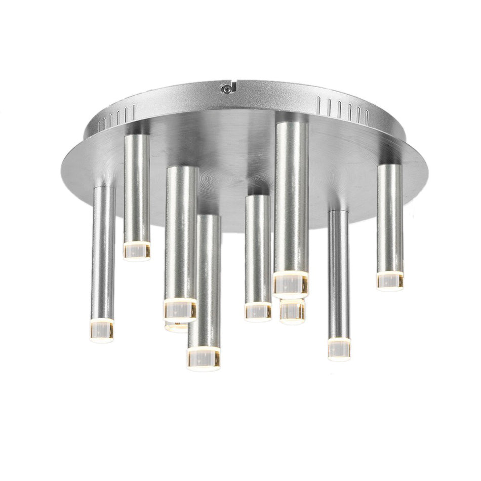 Galiano Flush Mount in Satin Aluminum Finish by Artcraft