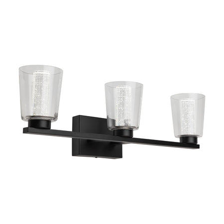 Dalton Collection 3-Light Bathroom Vanity Fixture Black
