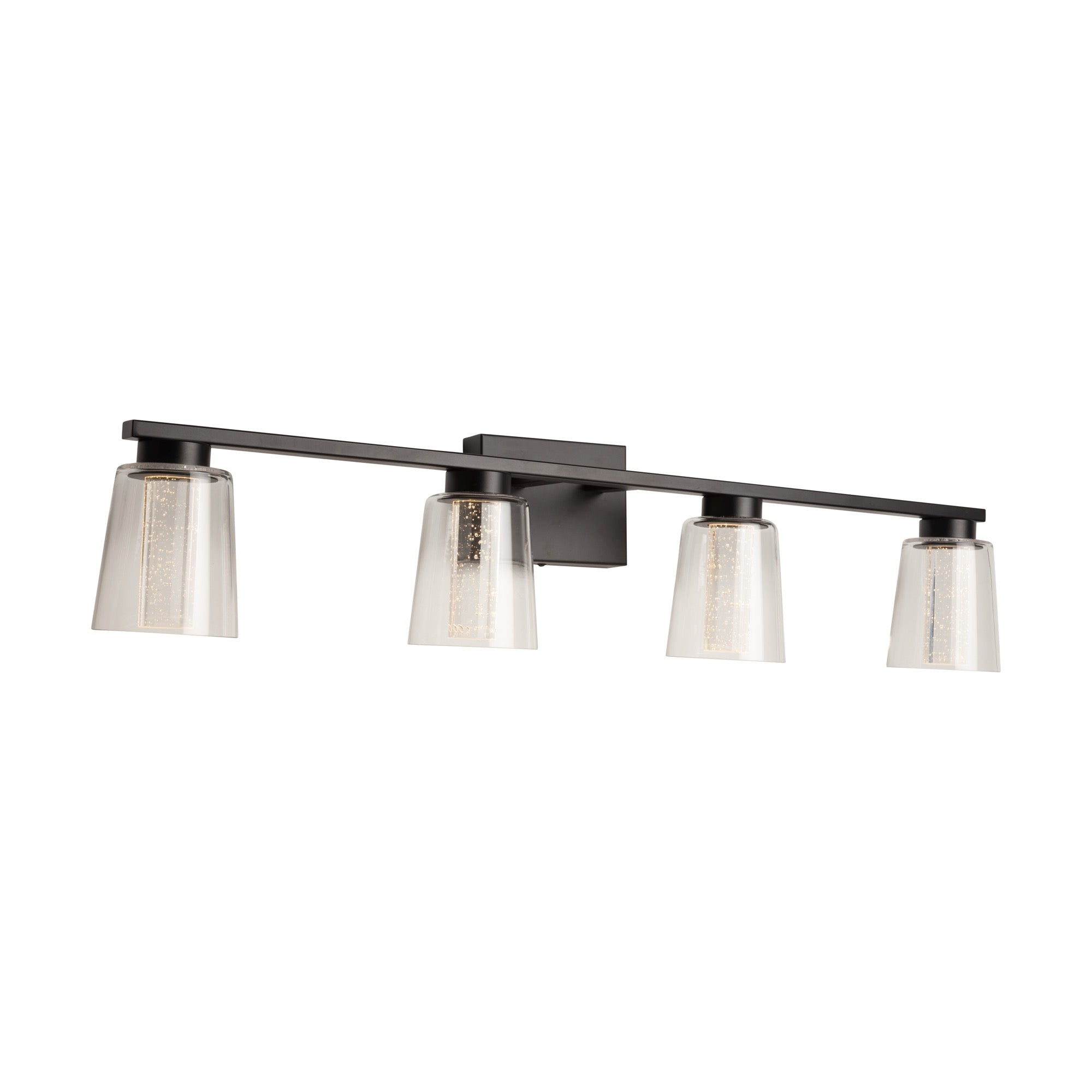 Dalton Collection 4-Light Bathroom Vanity Fixture Black