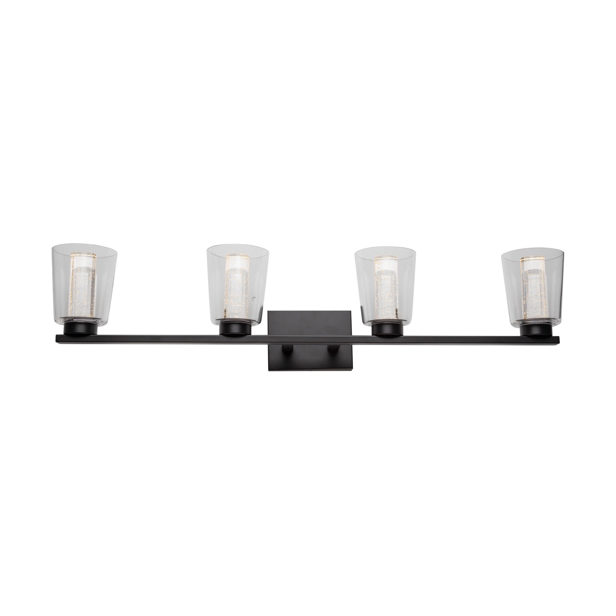 Dalton Collection 4-Light Bathroom Vanity Fixture Black