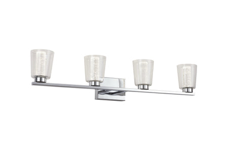 Dalton Collection 4-Light Bathroom Vanity Fixture Chrome