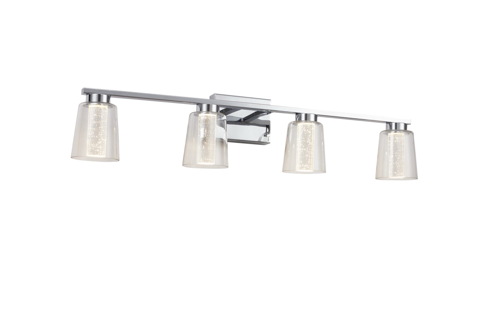 Dalton Collection 4-Light Bathroom Vanity Fixture Chrome