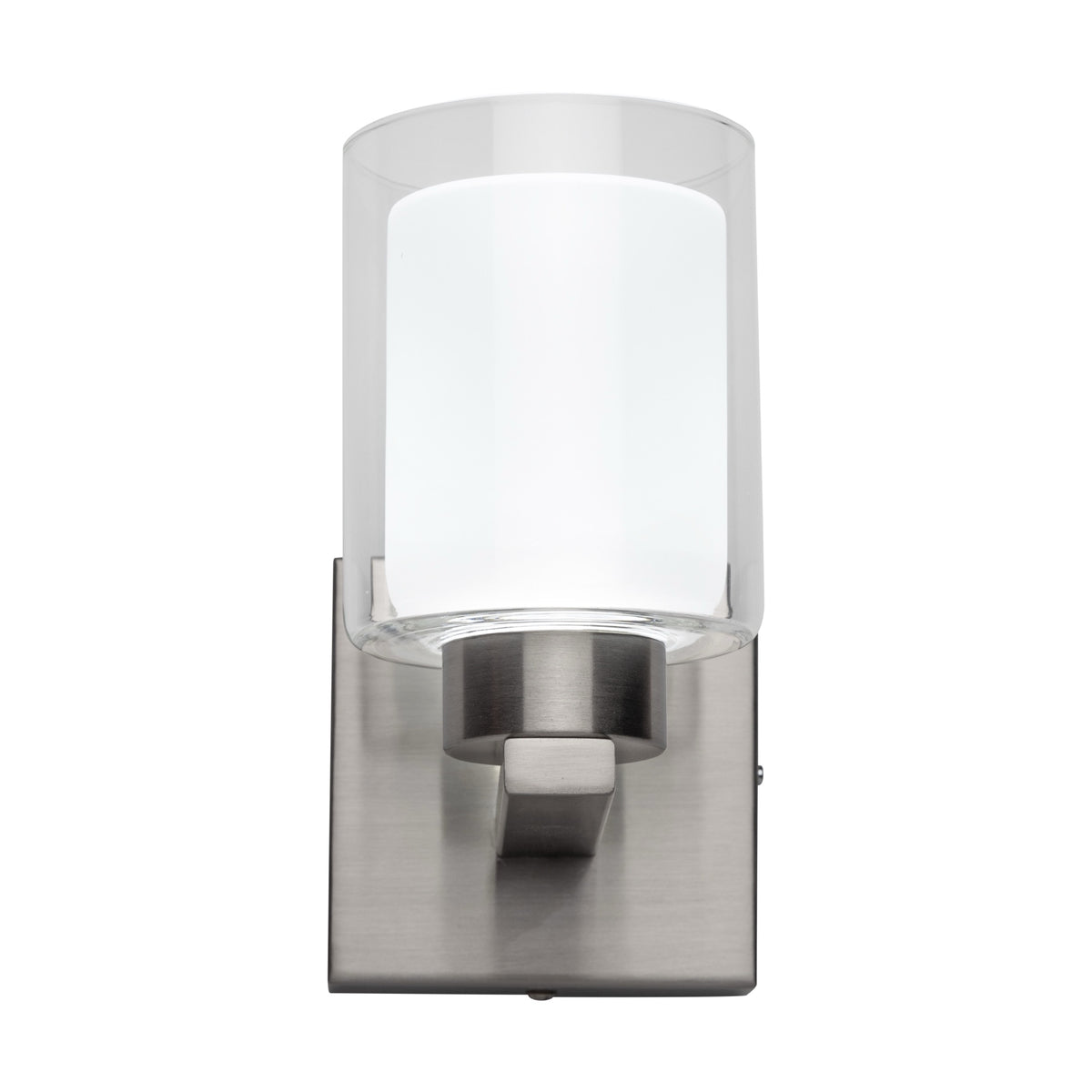 Saville Collection 1-Light Bathroom Sconce Brushed Nickel