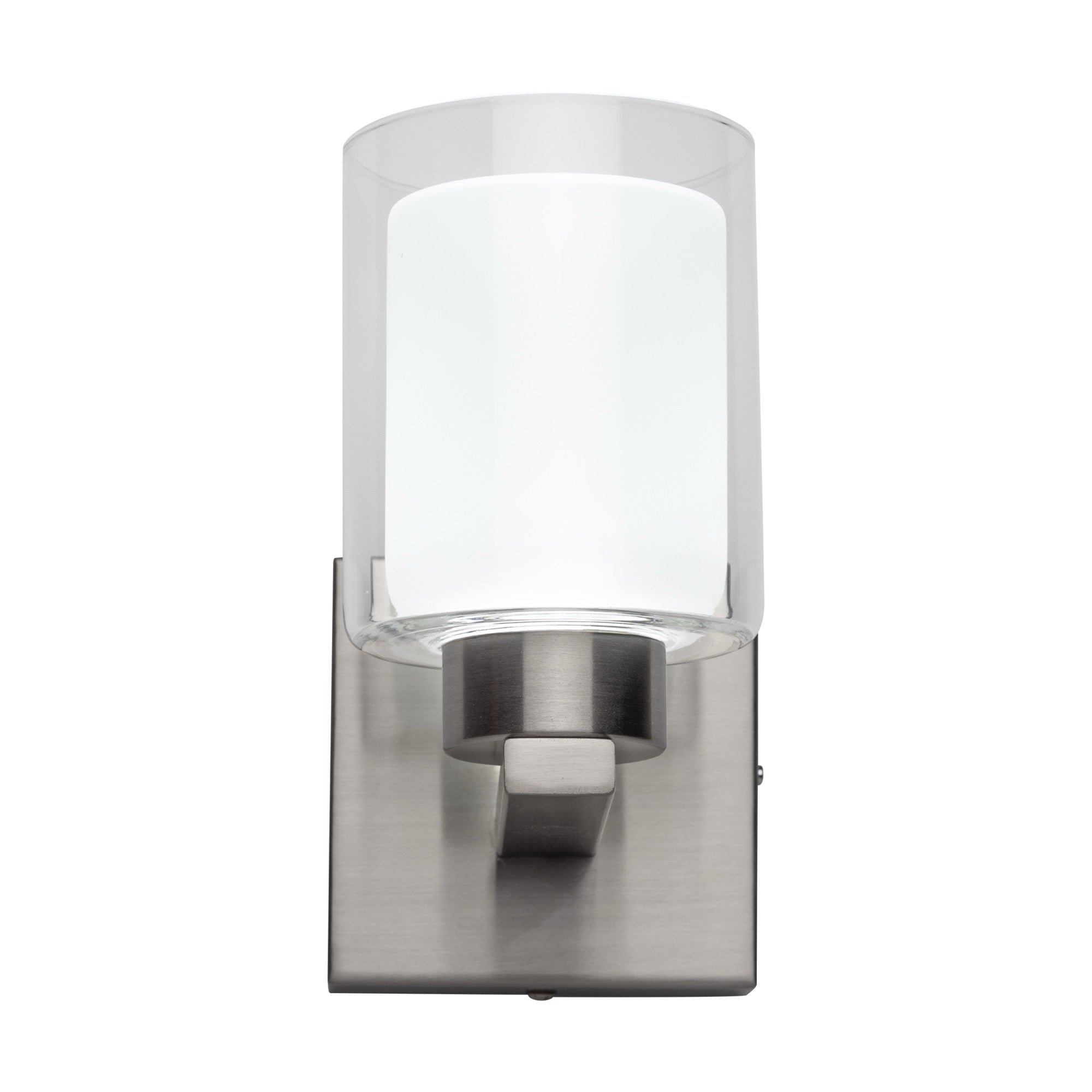 Saville Collection 1-Light Bathroom Sconce Brushed Nickel