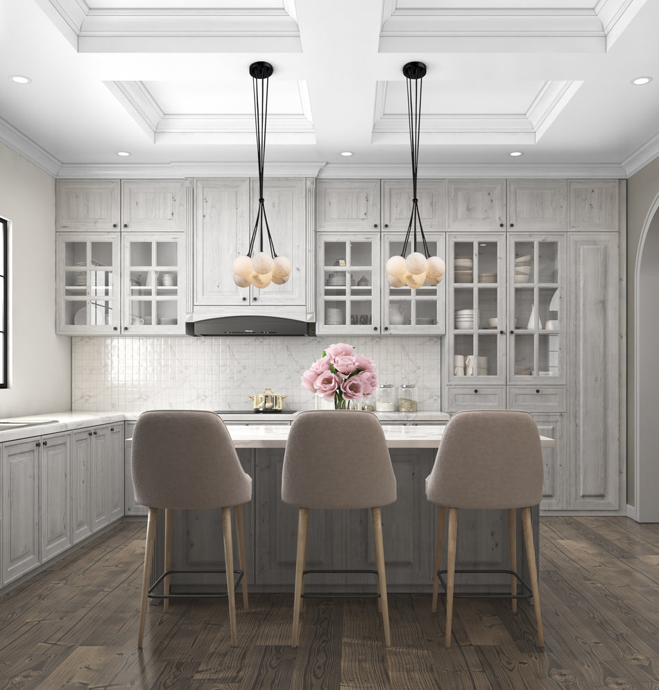 Camila Collection 7-Light Pendant Black