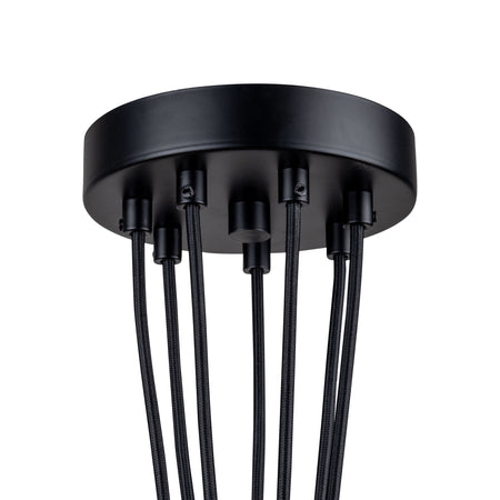 Camila Collection 7-Light Pendant Black