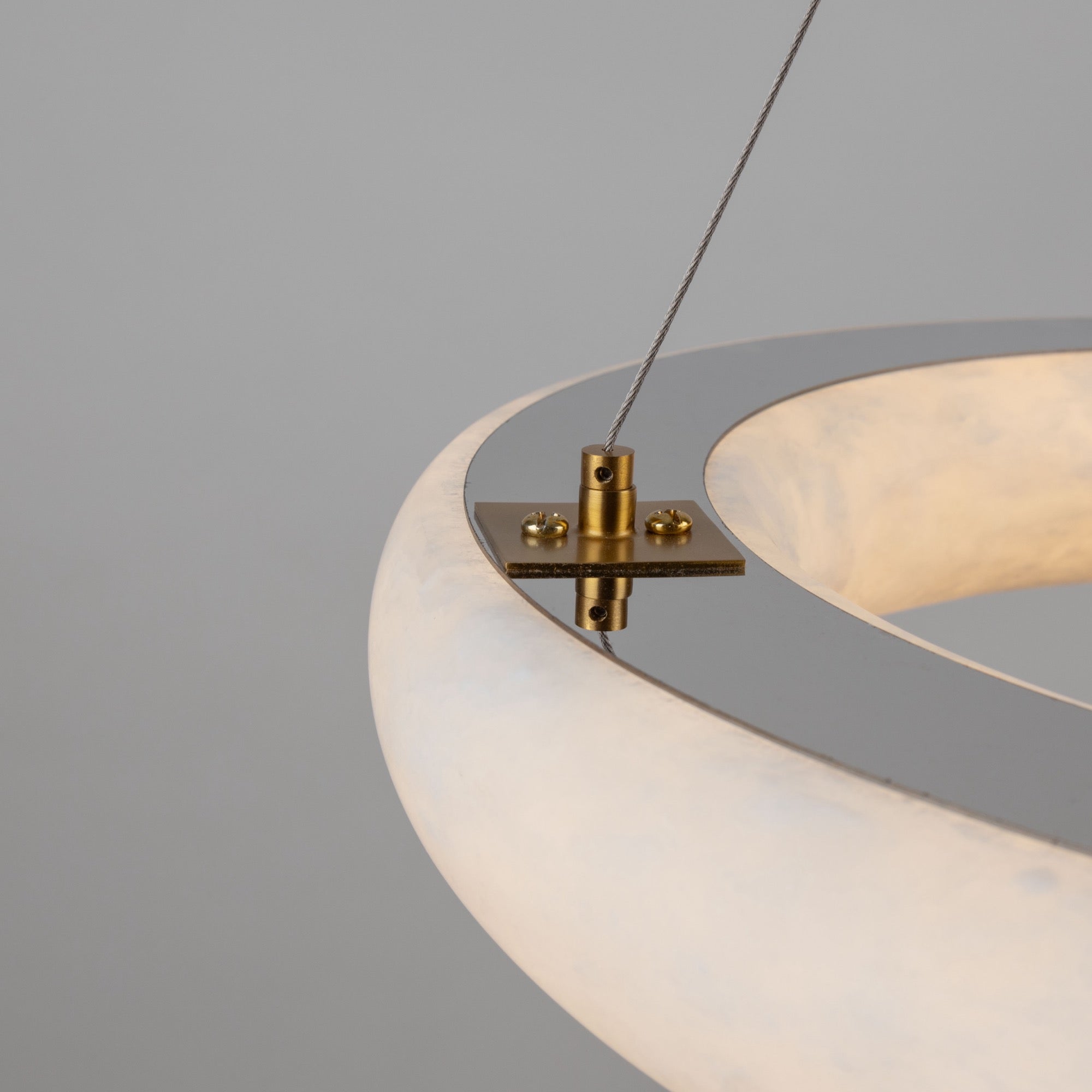 Camila Collection 1-Light 19" Chandelier Brushed Brass