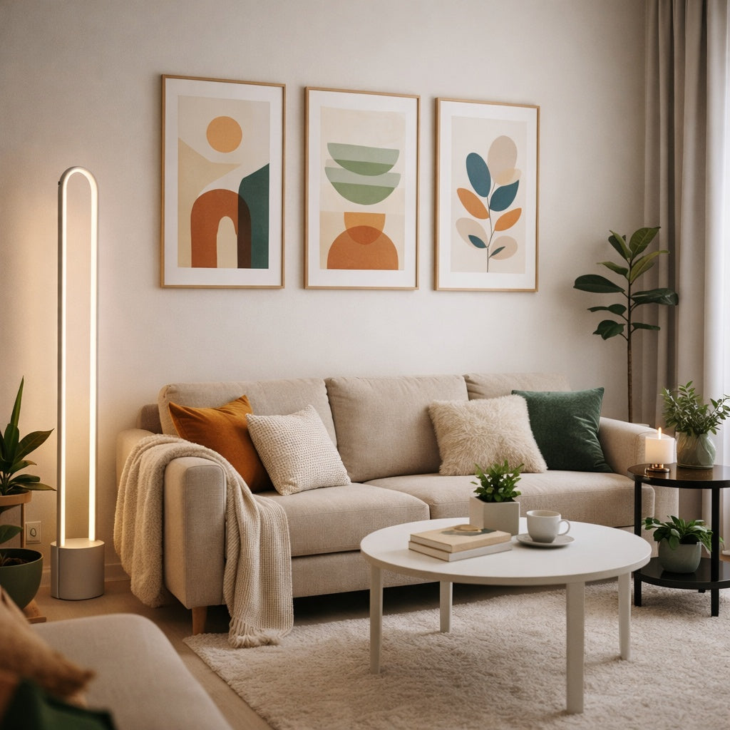 Artcraft Lighting Cortina 56.7-inch Brushed Aluminum Floor Lamp with Grey Base