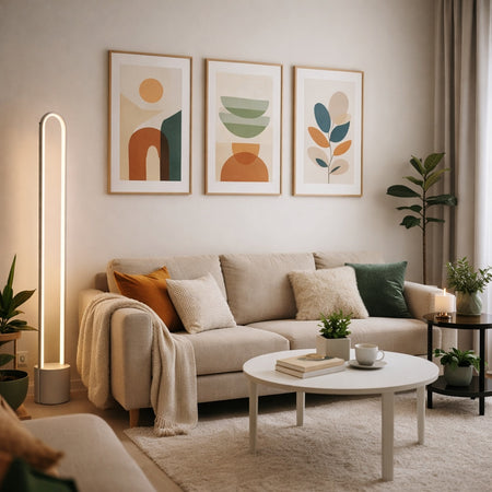 Artcraft Lighting Cortina 56.7-inch Brushed Aluminum Floor Lamp with Grey Base