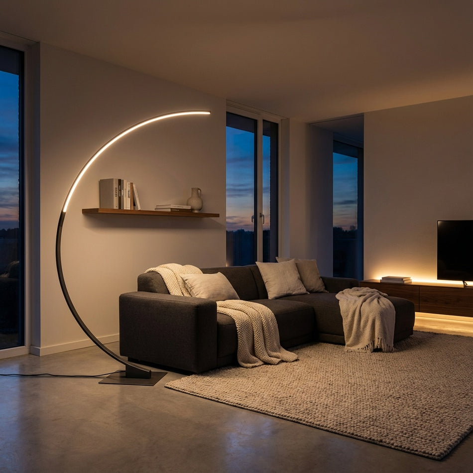 Cortina 25W LED Floor Lamp AC7593BG by Artcraft