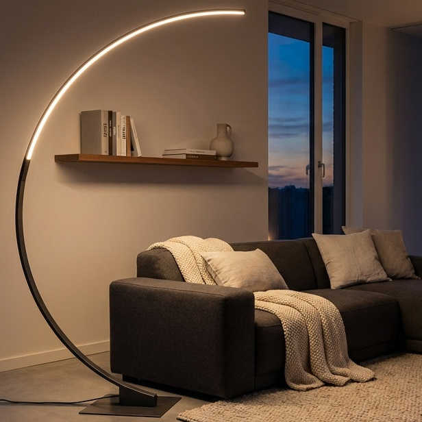 Cortina 25W LED Floor Lamp AC7593BG by Artcraft