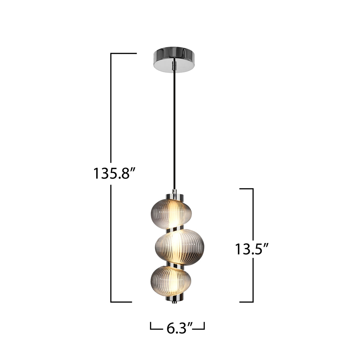 Ariel Integrated LED Pendant 13.5"