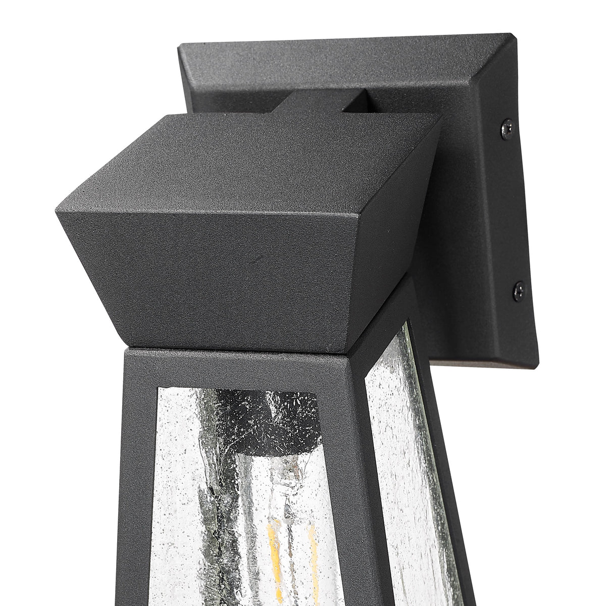 Lucian Collection 1-Light 12" Outdoor Wall Light Black