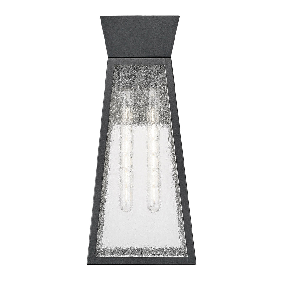 Lucian Collection 2-Light Outdoor Wall Light Black