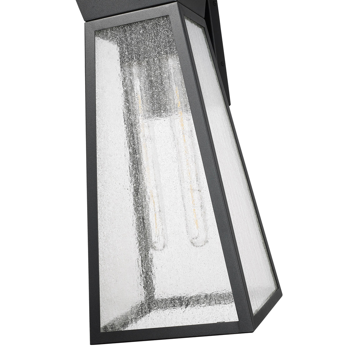 Lucian Collection 2-Light Outdoor Wall Light Black