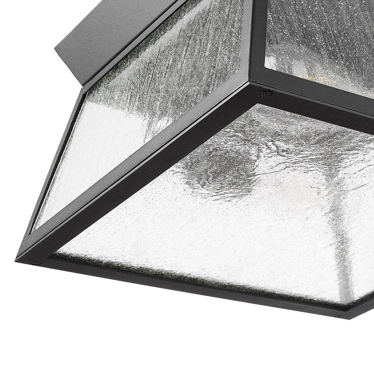 Lucian Collection 2-Light Outdoor Flushmount Black