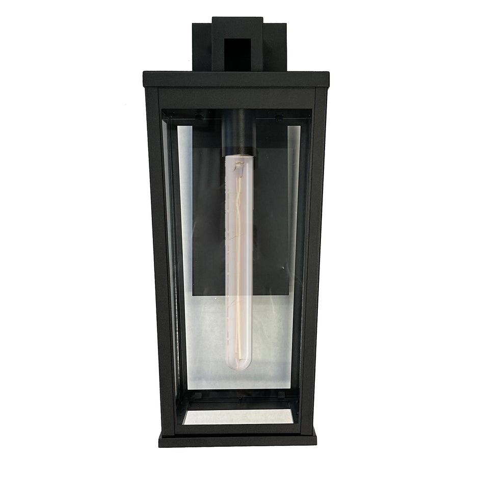Elmgrove - 1-Light Outdoor Wall Light - 7.5" - Black
