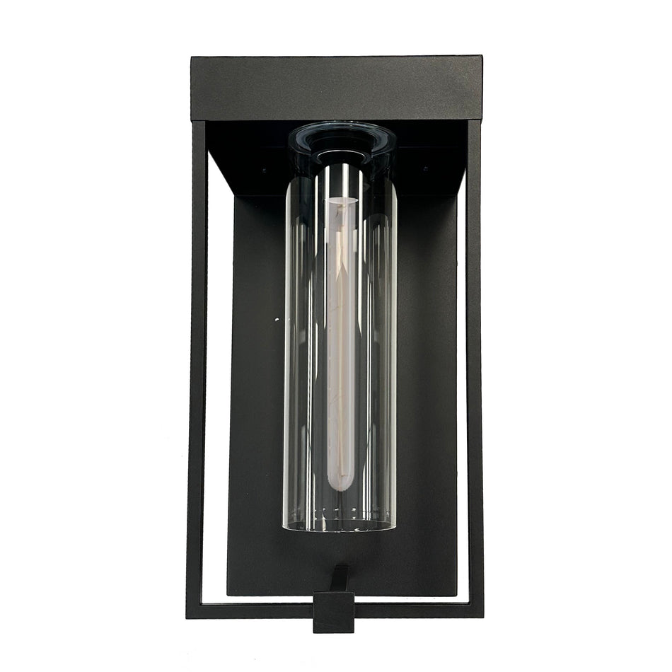 Gardenbrooke - 1-Light Outdoor Wall Light - 8" - Black