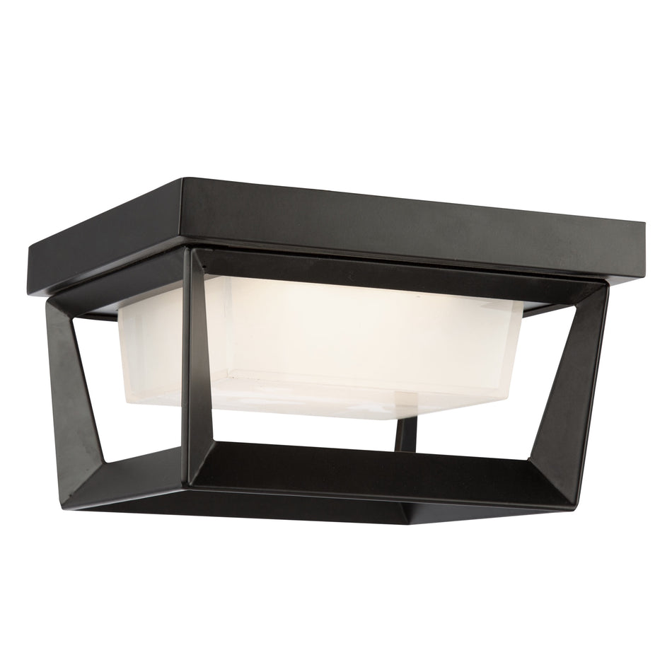 Waterbury 12W LED Outdoor Flush Mount Black