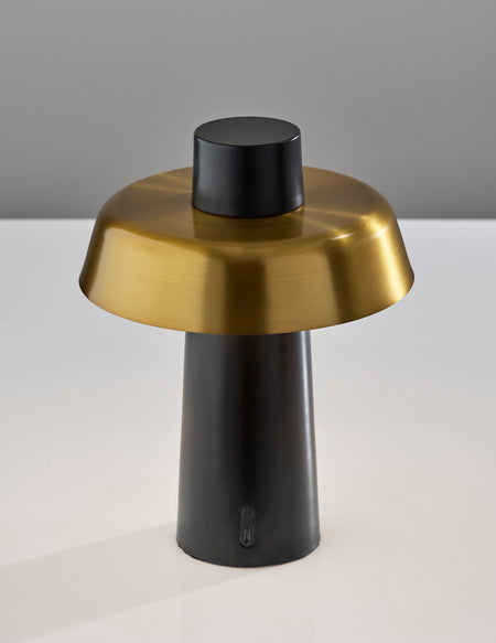 Pirlo LED Cordless Table Lamp- Black