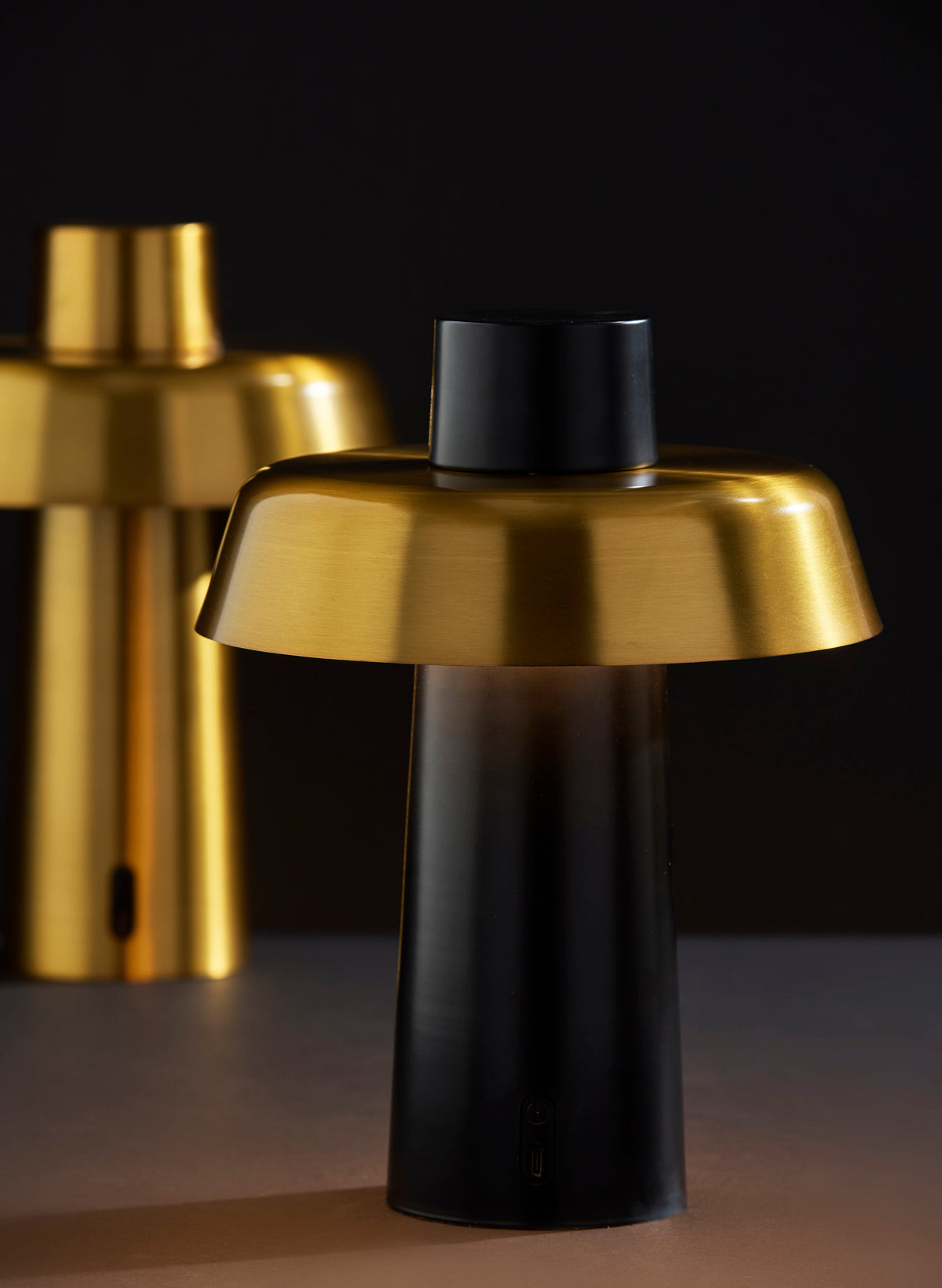 Pirlo LED Cordless Table Lamp- Black