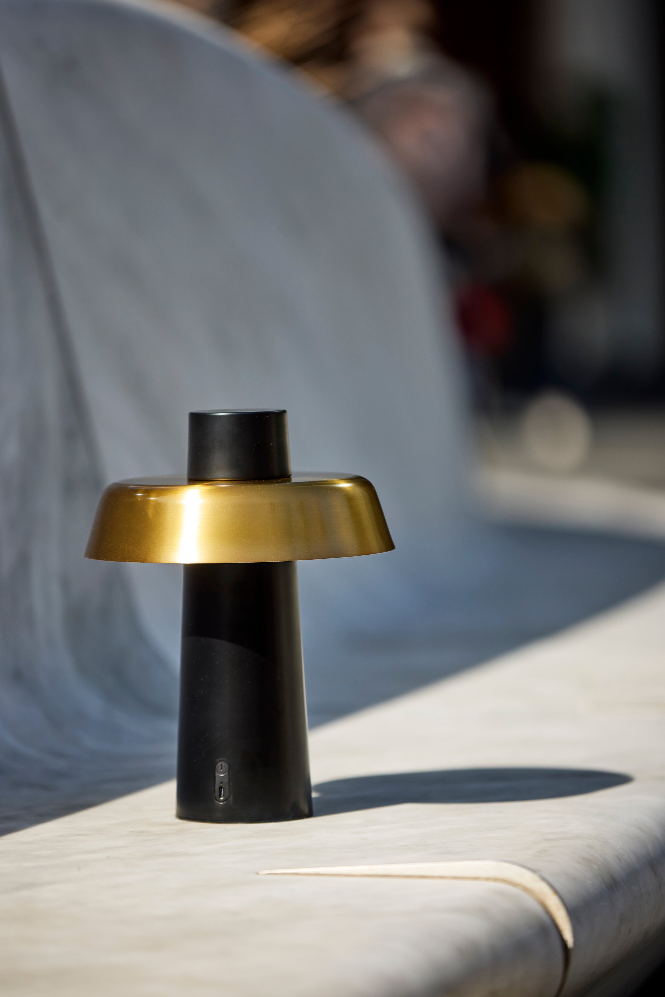 Pirlo LED Cordless Table Lamp- Black