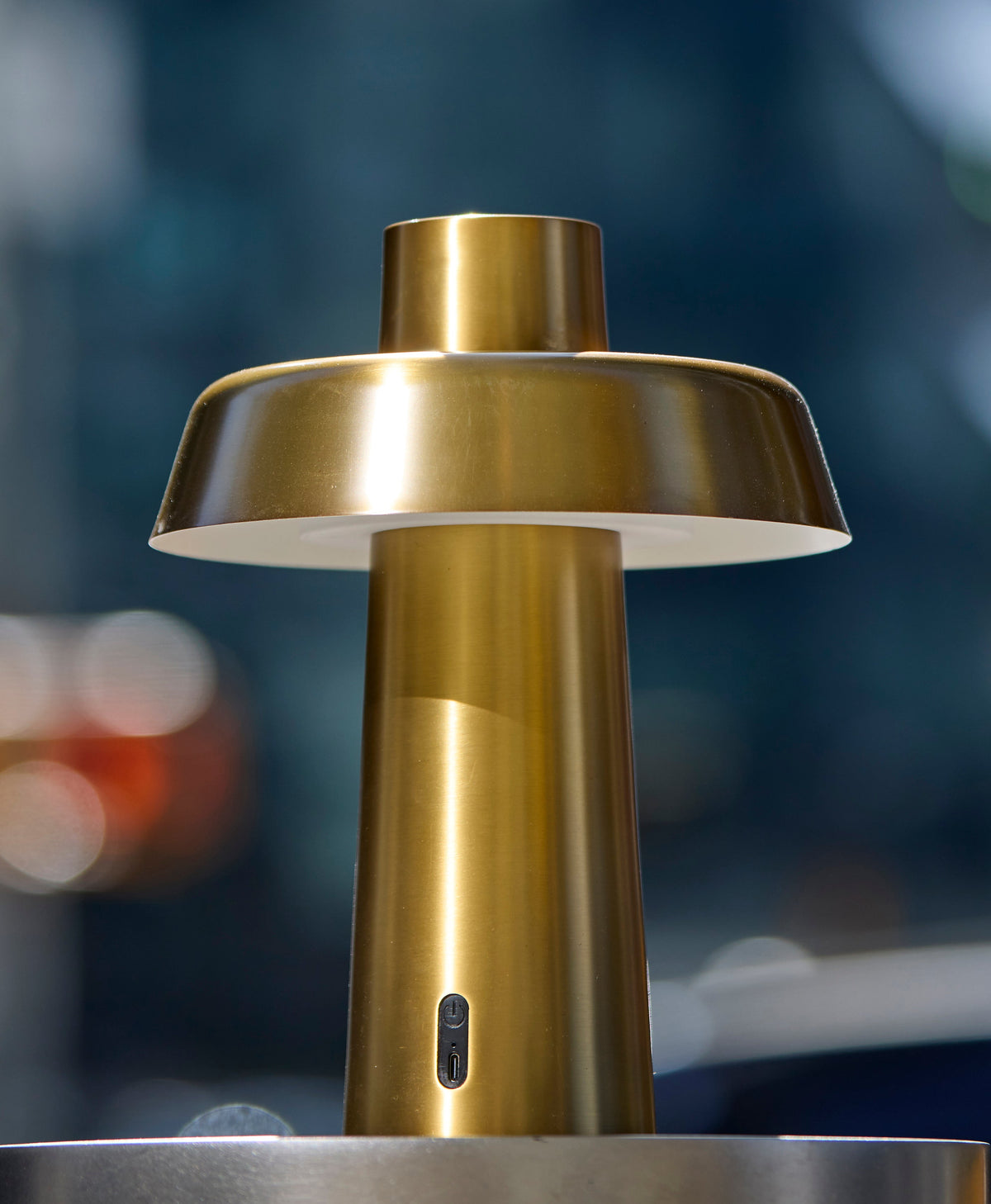 Pirlo LED Cordless Table Lamp- Antique Brass