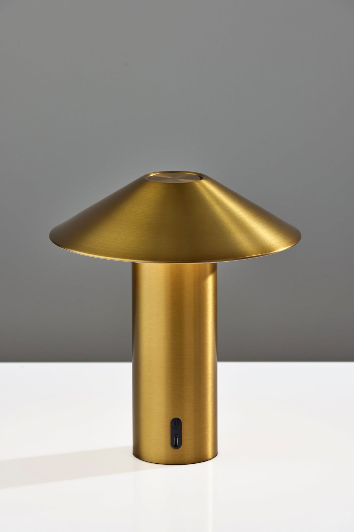 Pina LED Cordless Table Lamp- Antique Brass