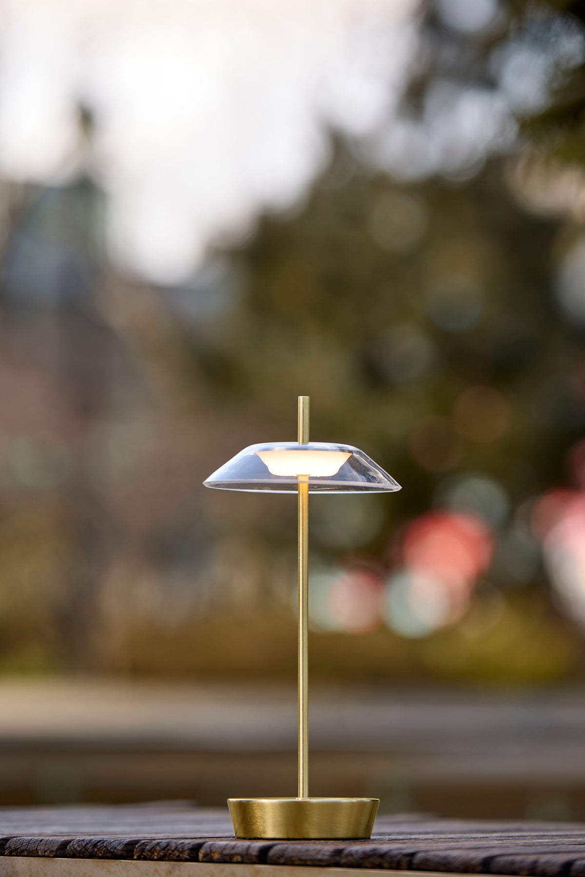 Ako LED Cordless Table Lamp- Antique Brass