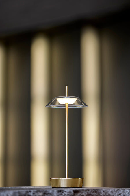 Ako LED Cordless Table Lamp- Antique Brass