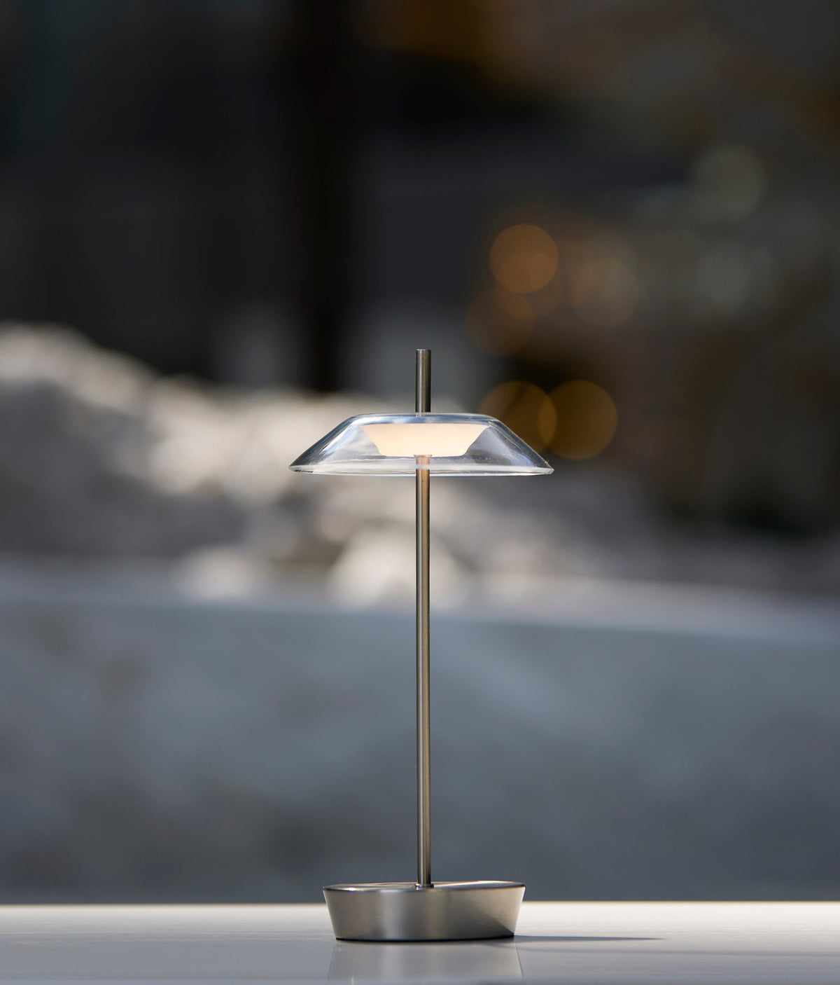 Ako LED Cordless Table Lamp- Steel