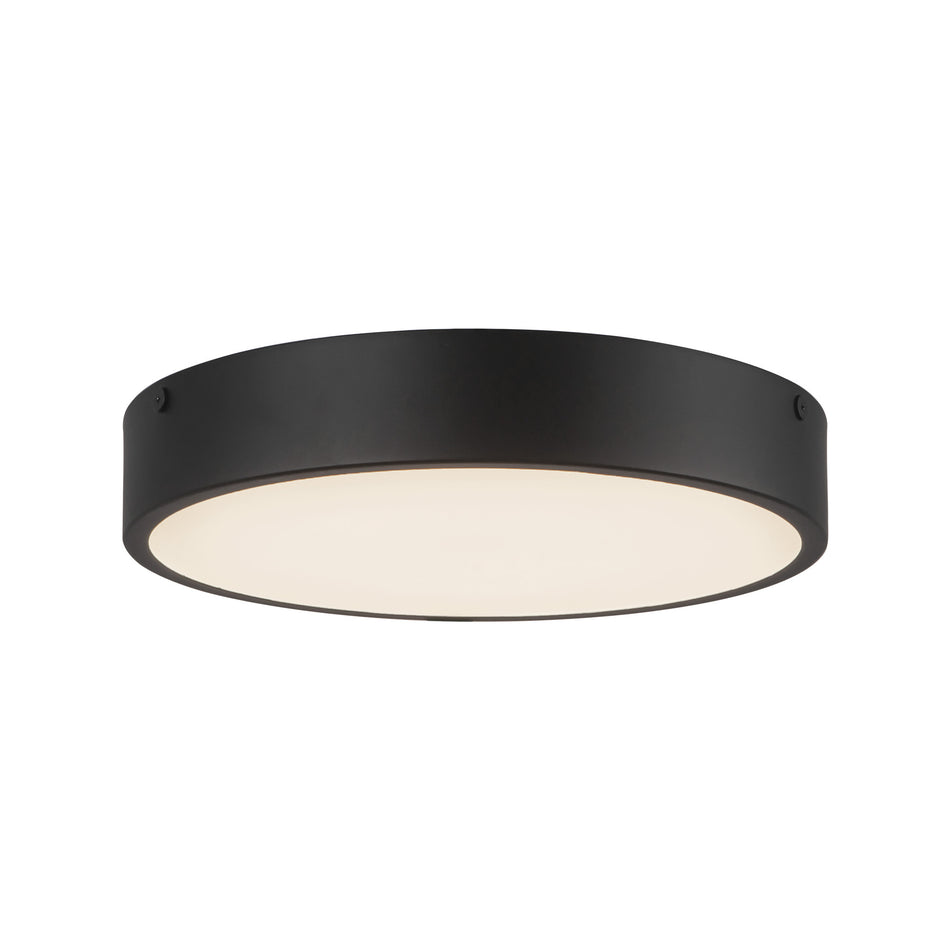 Adelaide 11-in Matte Black LED Flush Mount