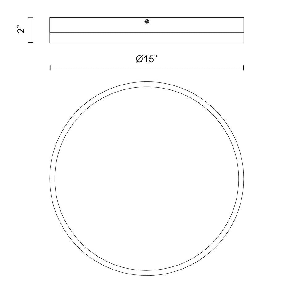 Adelaide 15-in Aged Gold/White LED Flush Mount by ALORA MOOD