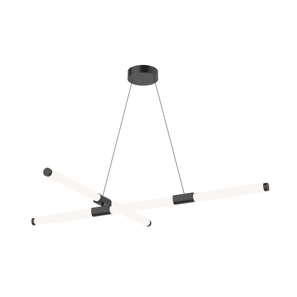 Akari 48-in Black LED Chandeliers by KUZCO