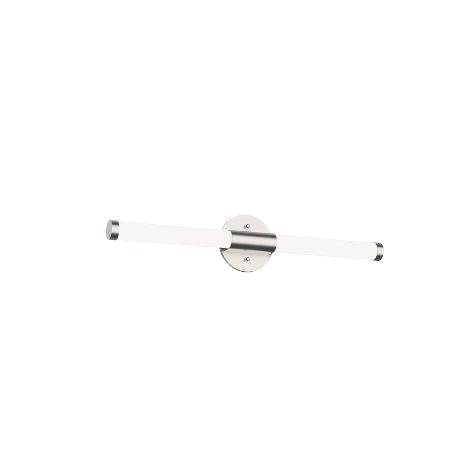 Akari 24-in Brushed Nickel LED Vanity by KUZCO