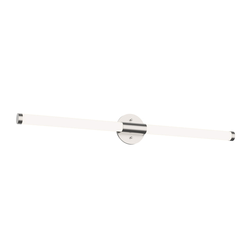 Akari 36-in Brushed Nickel LED Vanity by KUZCO