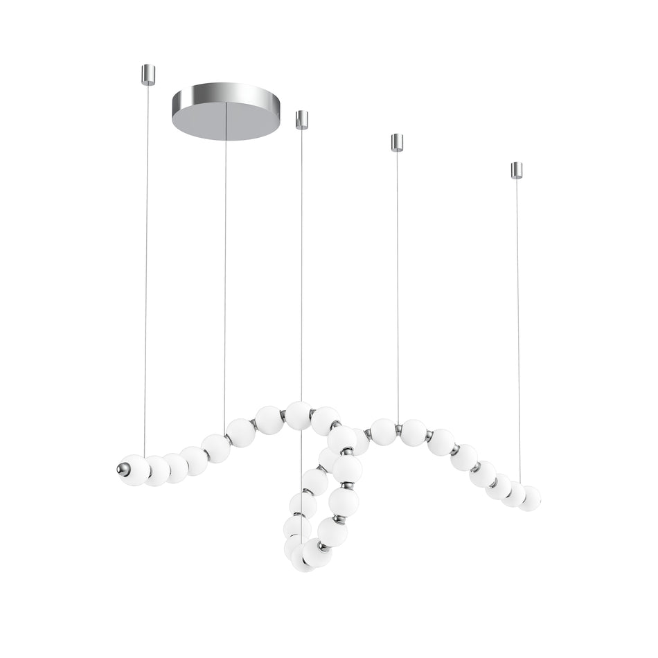 Akoya 29 Light Chrome LED Chandeliers