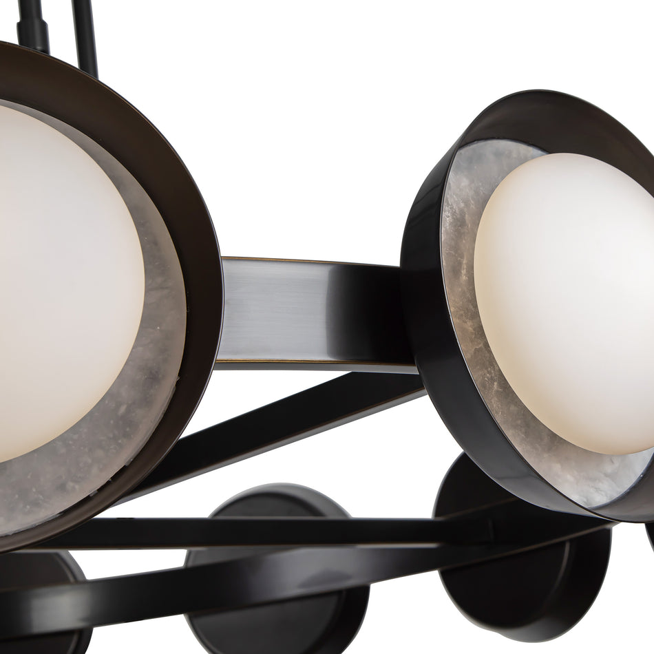 Alonso 50-in Urban Bronze LED Chandeliers by ALORA