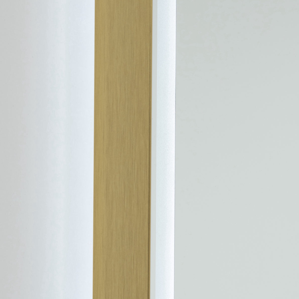 Reflections Collection Rectangular Bathroom Mirror Brushed Brass